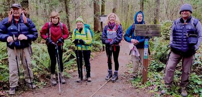 Leaving the West Tiger 3 trailhead.