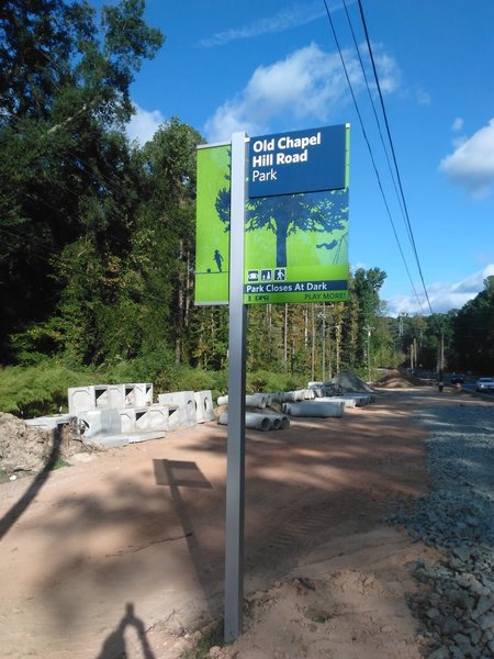 Trailhead off Old Chapel Hill Road