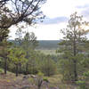 View from Sawmill Trail looking west towards Hilso Trailhead.