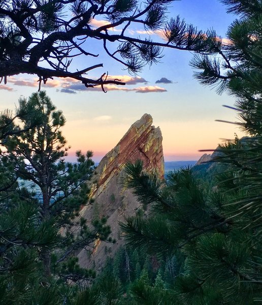 The Third Flatiron from near the top of the First-Second Flatiron Trail