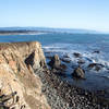 Bluffs at Point St. George with Crescent City in the background