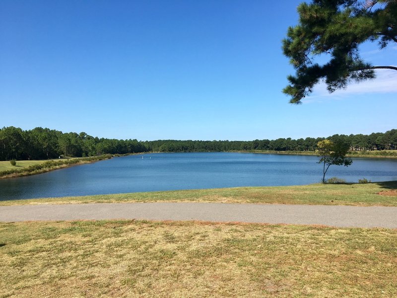 View from parking lot at Smith Creek Park.