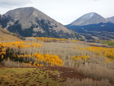 The view climbing up to Hazard County. Mountains to desert all in one outing!