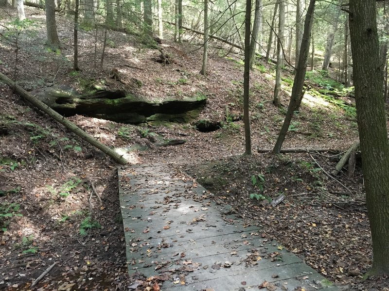 Bridge and outcrop