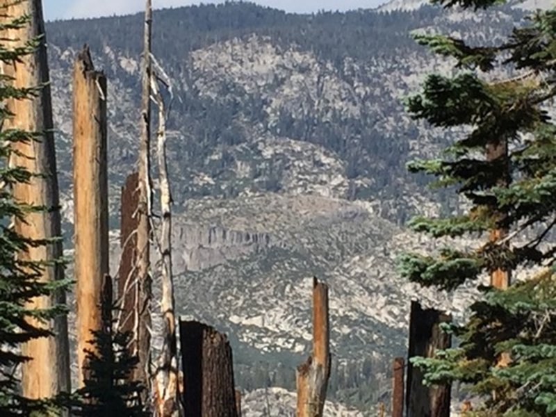 View of Devils Postpile.