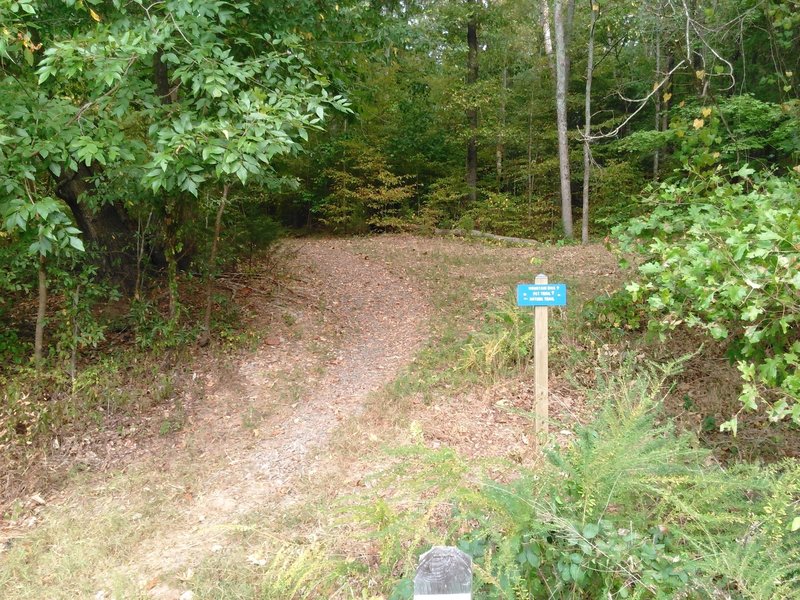 Entrance to the Mountain Bike Trail.