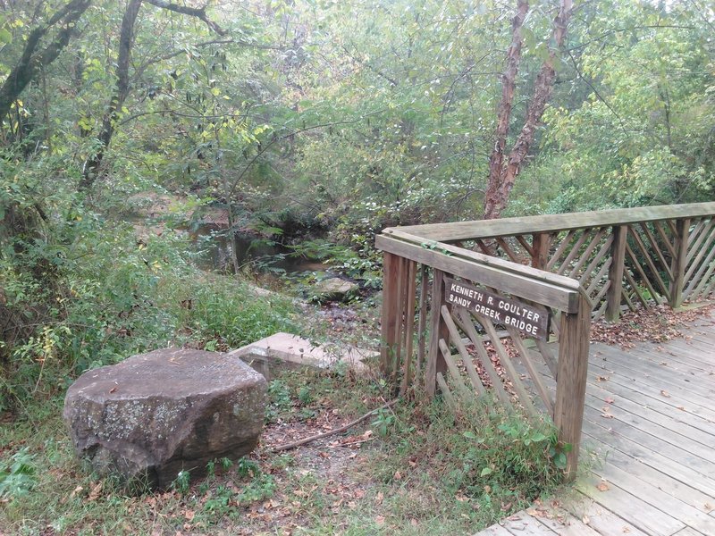 Bridge over Sandy Creek.