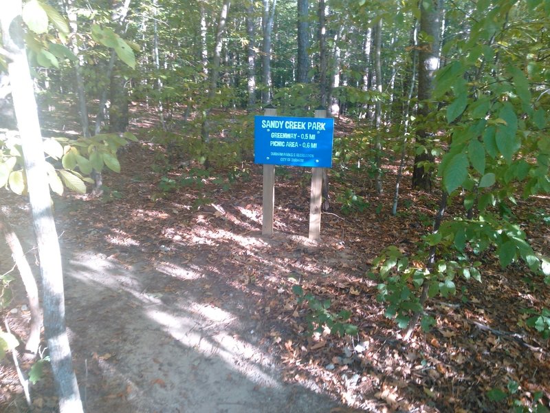 Trailhead form Garrett Road