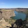 Looking north at Lake Billy Chinook.