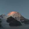 Early morning alpenglow on Mt. Robson, on a rare, perfectly clear morning.