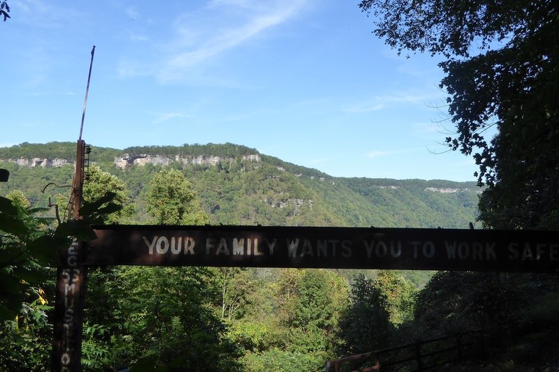 On the Kaymoor Miners Trail.