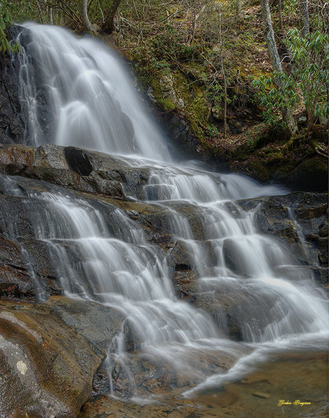 Laurel Falls by Smoky Moments Photography. Please don't attempt to climb on and around the falls. Several people have been seriously hurt falling on the slippery surfaces.