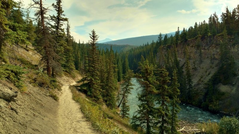 Maligne River near the 5th bridge of the Maligne Canyon Trail.