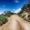 Feel the pain...don't worry, what seems like a long and precarious uphill on an endless switchback dirt road will eventually reward you with the coolest part of Cooper Loop starting at the Clark Springs trailhead.