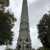 Saratoga Monument near the start of the Victory Woods Trail.