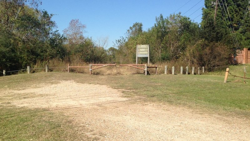 East entrance to Mary Helen Lee Trail on North Eldridge Parkway.