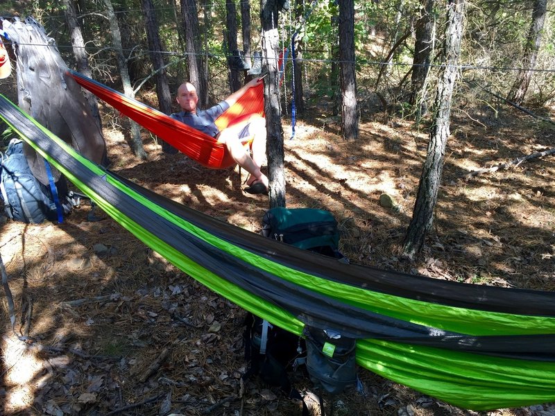 One of the few spots conducive to ground camping (area much more hammock-friendly)