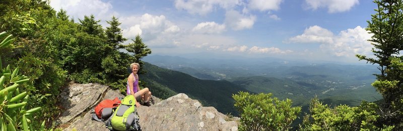 View about 3/4 of the way up the Woody Ridge Trail.