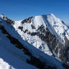 The new Gouter Hut with the Aiguille de Bionnassay in the background.