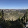 View looking east from Haypress Trail toward Marble Mountain and the Pacific Crest