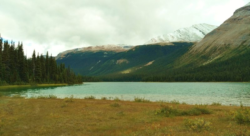 Beautiful, bluegreen Adolphus Lake on the Moose River Route