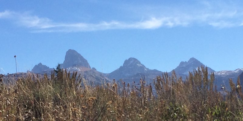 Looking at the west side of Grand Teton.