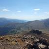 Looking back along the route from the summit of Iron Mountain.