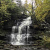 Ganoga Falls, a 94 ft. cascade.