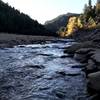 South Boulder Creek at the end of the Inlet Trail.