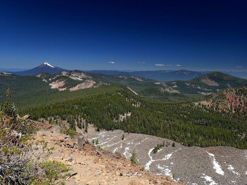 Mount McLoughlin from the summit of Aspen Butte.