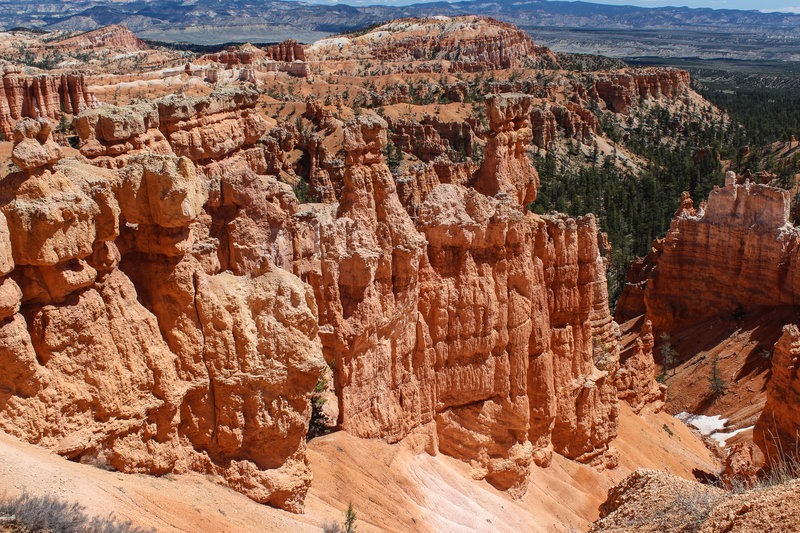 Hoodoos from Sunset Point with Bristlecone Point in the background