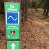 Trail marker for one of the many trails in the area.