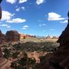 View from underneath Double Arch.