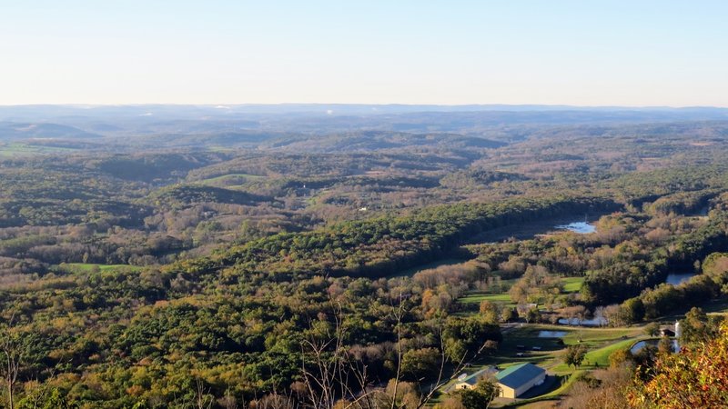 View from the Sunrise Mountain Pavilion, looking south on a section of Branchville, NJ