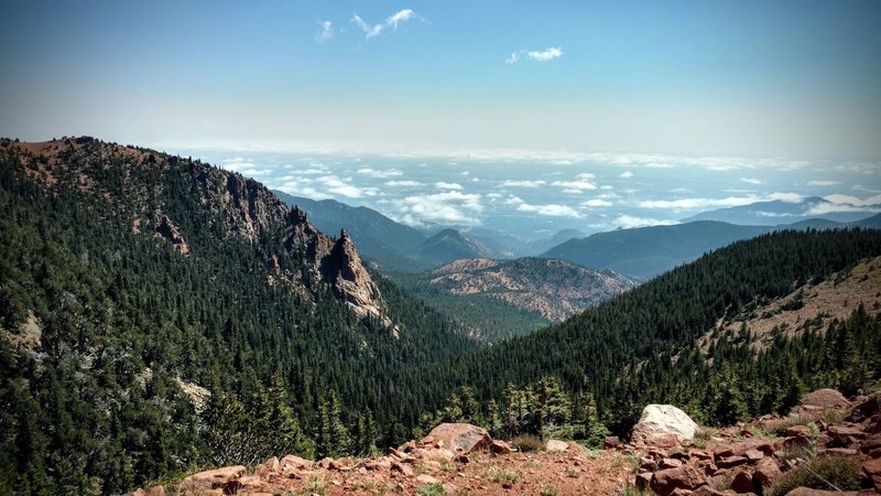 Descent along North Cheyenne Creek, towards Forester's/701.