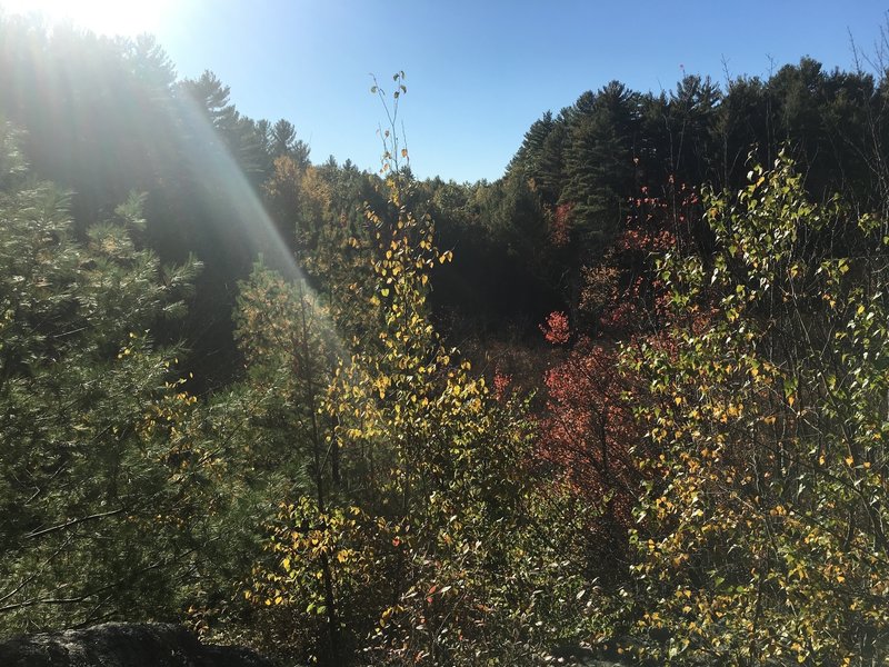 The overlook on top of all the rocks