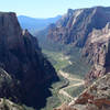 Zion Canyon and its winding Virgin River