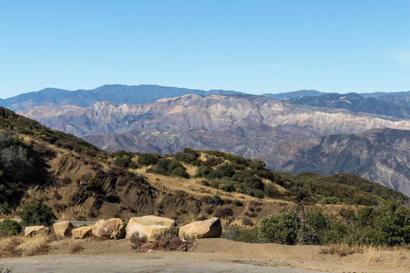 The amazing geology of Los Padres National Forest from East Camino Cielo