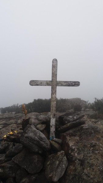 A cross shows that you are on the top!