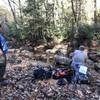 Stream crossing at Middle Fork and Laurally Trails.