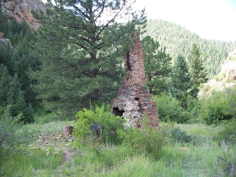 The remains of an old home.