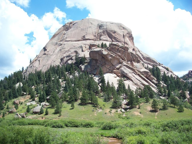 Dome Rock is dome shaped