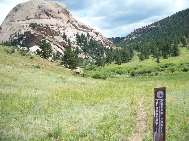 Dome Rock at the very end of Spring Creek Trail.