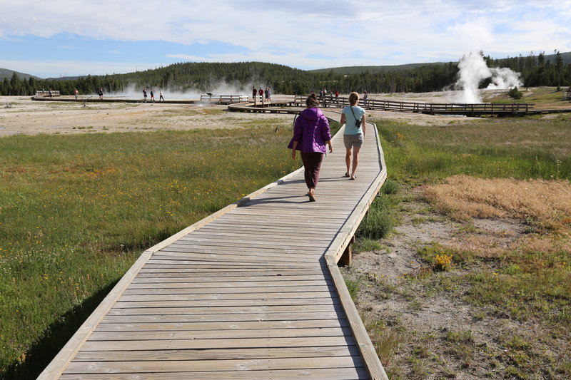 Boardwalk at Black Sand Basin, Yellowstone NP