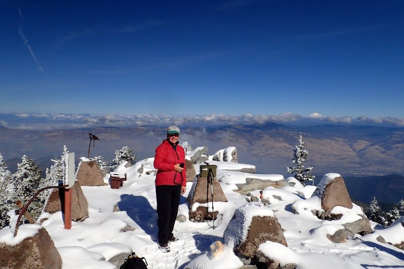 Winter at the old lookout site atop Wagner Butte