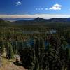 Margurette and Trapper Lakes from the Divide Trail