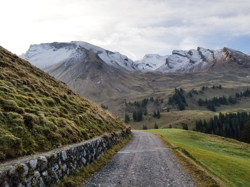 The path up to Chalen lift.