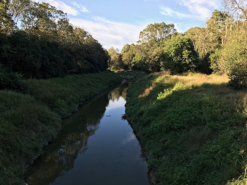 Hall's Bayou passes through the west side of the park