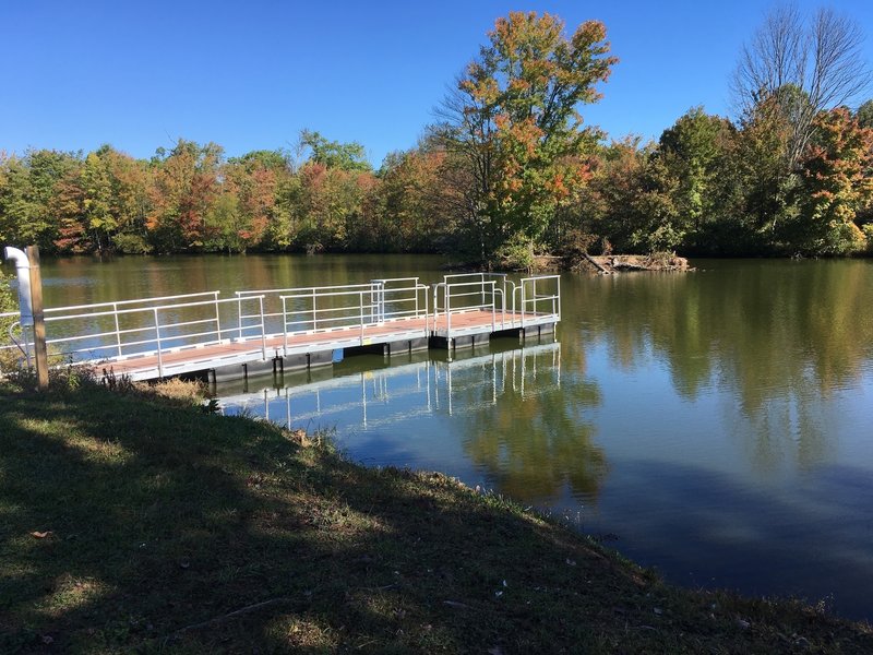 Fishing dock on Manny Pond