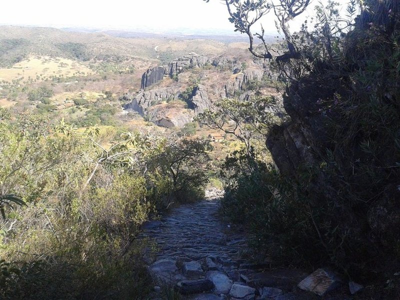 Pedreiras hill seen from the slaves track.